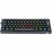 Teclado Mecânico Gamer Redragon Fizz Pro, Wireless, RGB, Switch Brown, ABNT2, Preto - K616-RGB-B (PT-BROWN)