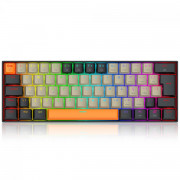 Teclado Mecânico Gamer Redragon Draconic PRO RGB, 60%, ABNT2, Switch Brown, Preto - K530-OG GY BK-