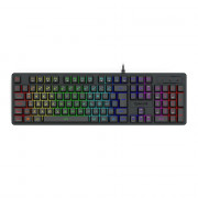 Teclado Gamer Redragon Netherbane, Rainbow, Membrana, ABNT2, Preto - K521-R PT