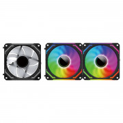 Kit Fan Gamer Redragon Infinity Mirror, ARGB, 3 Fans 120mm, 2000RPM, Preto - GC-F012