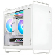 Gabinete Gamer Bluecase Tiny PRO, mATX, Lateral Vidro, USB 3.0, 5 Fans, Sem Fonte, Branco - BG-056W TINY PRO