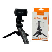 Suporte Mini Tripé e Bastão Para Celular e Camera de Ação H`Maston, Preto - CJ-41