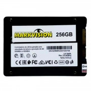 SSD Markvision 256GB, SATA III, Leitura: 550MB/s e Gravação: 450MB/s, Preto - SMARK17/256G