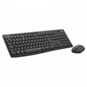 Kit Teclado e Mouse Sem Fio Logitech MK295, USB, ABNT2, Clique Silencioso, Pilhas Inclusas, Preto - 920-009793