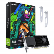 Placa de Vídeo PCYes GT 730, NVIDIA GeForce 4GB, GDDR5, 64 Bit, VGA DVI HDMI - PVGT730GB4PE