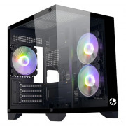 Gabinete Gamer Bluecase Soul Pro, mATX, Lateral Vidro, USB 3.0, 3x Fan, Sem Fonte, Preto - BG-052