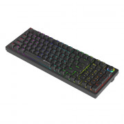 Teclado Mecânico Gamer New Hero Warlock, Rainbow, Switch Blue, USB, ABNT, Preto - NH-KTWL-02