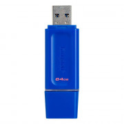 Pen Drive DataTraveler Exodia 64GB Kingston Com Conexão USB 3.2, Azul - KC-U2G64-7GB