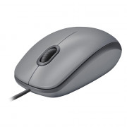 Mouse Logitech M110, Com Clique Silencioso, Design Ambidestro e Facilidade Plug and Play, USB, Cinza - 910-006757