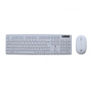 Kit Teclado e Mouse Sem Fio BrazilPC, Wireless, ABNT2, Branco - BPC-5269/3W289