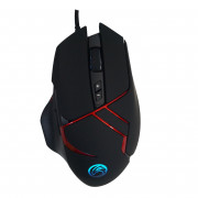 Mouse Gamer BrazilPC, Com Iluminação LED Gradualy, 7 Botões, 2400DPI, Preto - BPC-M812