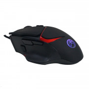 Mouse Gamer BrazilPC, Com Iluminação LED Gradualy, 7 Botões, 2400DPI, Preto - BPC-M812