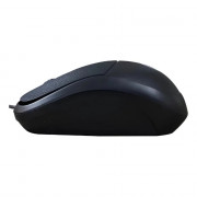 Mouse Óptico BrazilPC, 3 Botões, 1000DPI, Preto - BPC-M129
