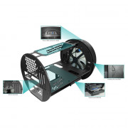 Gabinete Gamer K-Mex Aquário Micro Genki, CG-02KZ, Lateral e Frontal em Vidro, 1 Fan, Preto - CG02KZRH002CB0X