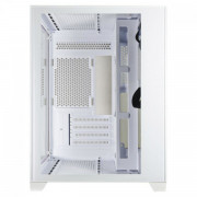 Gabinete Gamer K-Mex Micro Whithe IV, CG-W415, ATX, Mid Tower, Vidro Temperado, Sem Fan, Branco - CGW415RH002CB0X