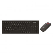 Teclado e Mouse Sem Fio Bright Office Slim, Multimídia, Preto - CMB01
