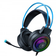 Headset Gamer Bright Flame, RGB, 7.1, USB, Microfone, LED, Preto - GHP010