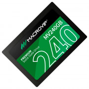 SSD Macrovip 240GB, SATA III, Leitura: 520MB/s e Gravação: 450MB/s, Preto - MV240GB