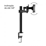 Suporte Articulado Para 2 Monitores Get, Vesa, Suporta até 27