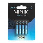 Pilhas AAA Vinik, Com 4 Pilhas 1.5V, Comum, Preto - VP3AB4C