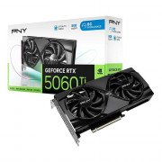 Placa de Vídeo PNY RTX 5060 Ti Dual OC, NVIDIA GeForce, 8GB GDDR7, DLSS 3, Ray Tracing - VCG5060T8DFXPB1-O