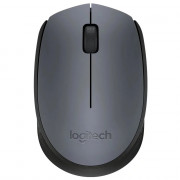 Mouse Sem Fio Logitech M170, 2.4GHz, USB, Preto e Cinza - 910-007597