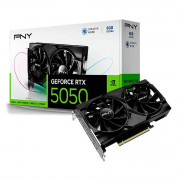 Placa de Vídeo PNY RTX 5050 Dual Fan, NVIDIA GeForce, 8GB GDDR6, Ray Tracing, 3xDP e 1xHDMI - VCG50508DFXPB1