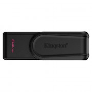 Pen Drive DataTraveler Exodia S 64GB Kingston Com Conexão USB 3.2, Gen 1, Preto - DTXS/64GB