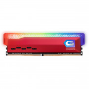 Memória Geil Orion RGB, 8GB, 3000MHz, DDR4, Vermelho - GAOSR48GB3000C16ASC