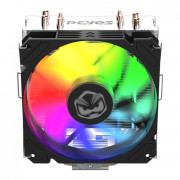 Cooler para Processador PCyes TUNDRA, Rainbow, LED, TDP 160W, Intel e AMD, 120mm, Preto - ACTBKA120