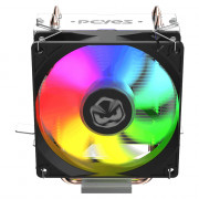 Cooler para Processador PCyes Tundra 90 Black Vulcan, Rainbow, LED, TDP 115W, Intel e AMD, 93mm, Preto - ACTBKA90