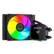 Water Cooler Gamer PCYes Duley Vulcan, ARGB, 120mm, Intel-AMD, Com Display, Controladora, Black - WCDLY120