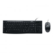Kit Teclado e Mouse Logitech MK200 Compacto, ABNT2, Preto - 920-002718