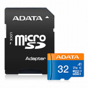 Cartão de Memória 32GB Adata Premier, Micro SD Com Adaptador SD, Classe 10 - AUSDH32GUICL10A1-RA1