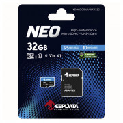 Cartão de Memória 32GB Keepdata Neo, Micro SD Com Adaptador SD, Classe 10 - KDMSDC10U1V10A1/32G