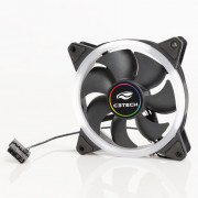 Cooler FAN C3Tech, 120mm, LED Multicores, Silencioso, Molex 4P, Preto - F7-L130M