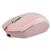 Mouse Sem Fio C3Tech, 1600 DPI, Bluetooth, Nano Receptor USB, Dual Mode, Rosa - M-BT40PK