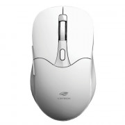 Mouse Sem Fio C3Tech, 1600 DPI, Bluetooth, Nano Receptor USB, Dual Mode, Branco - M-BT60WH