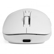 Mouse Sem Fio C3Tech, 1600 DPI, Bluetooth, Nano Receptor USB, Dual Mode, Branco - M-BT60WH