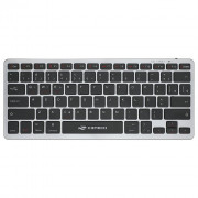 Teclado Bluetooth Sem Fio C3tech, USB Nano 2,4GHz, Recarregável, Preto e Cinza - K-BT50BK