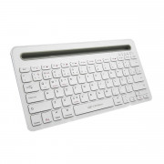 Teclado Multi Device C3Tech, Sem Fio, Bluetooth, Multimídia, Branco - K-BT100WH