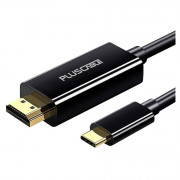 Cabo Adaptador PlusCable USB-C Para HDMI 2.0b, 2 Metros, Preto - HDMIC20