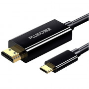 Cabo Adaptador PlusCable USB-C Para HDMI 2.0b, 3 Metros, Preto - HDMIC30