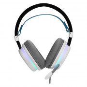 Headset Gamer New Hero Mage, Rainbow, Drivers de 40mm, Múltiplas Plataformas, Branco - NH-HSMG-03
