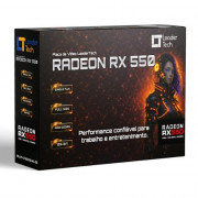 Placa De Vídeo Leadertech Rx 550, AMD Radeon 4GB, GDDR5, 128Bit, DP HDMI DVI - PV-LT-RX550-4G-D5