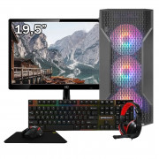 Computador Gamer Free Fire, Athlon 300GE 3.5Ghz , Video Vega 3, DDR4 8GB, SSD 128GB + Monitor 19