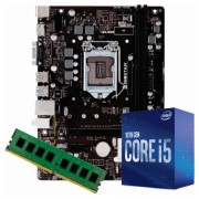 KIT UPGRADE INTEL 10º GERAÇÃO I5-10400 2.90GHZ, Placa Mãe Chipset H510 LGA 1200 DDR4, Memória 8GB DDR4
