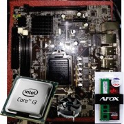 KIT UPGRADE PROCESSADOR INTEL CORE I3-3240 3.40GHz, PLACA MÃE 1155 DDR3, MEMÓRIA 4GB DDR3 1600MHZ, COOLER PARA PROCESSADOR