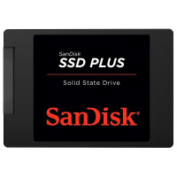 SSD Sandisk Plus, 1TB, SATA 2.5", Leitura 535MB/s, Gravação 350MB/s, Preto - SDSSDA-1T00-G27