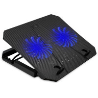 Suporte para Notebook Maxprint Popmax Light, 5 Ajustes, 2 Fans, 2 USB, Até 15.6", Preto - 60000117
